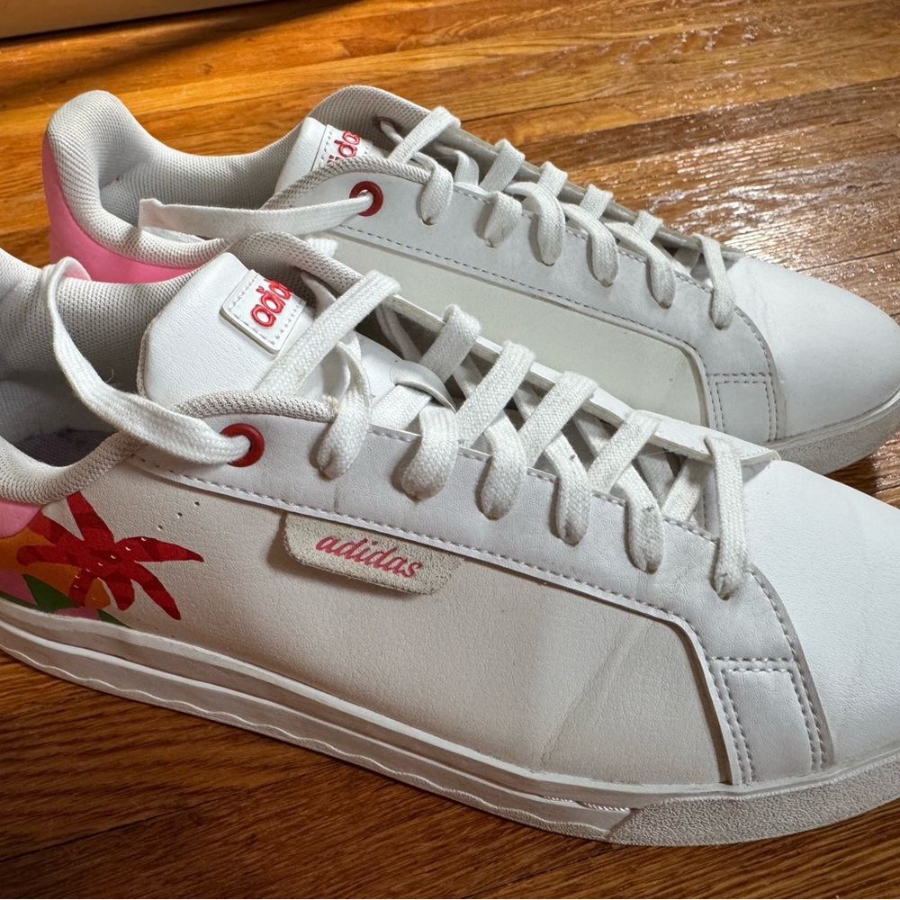 Adidas x Farm Rio Limited Edition Court Silk Sneakers - Picture 6 of 7